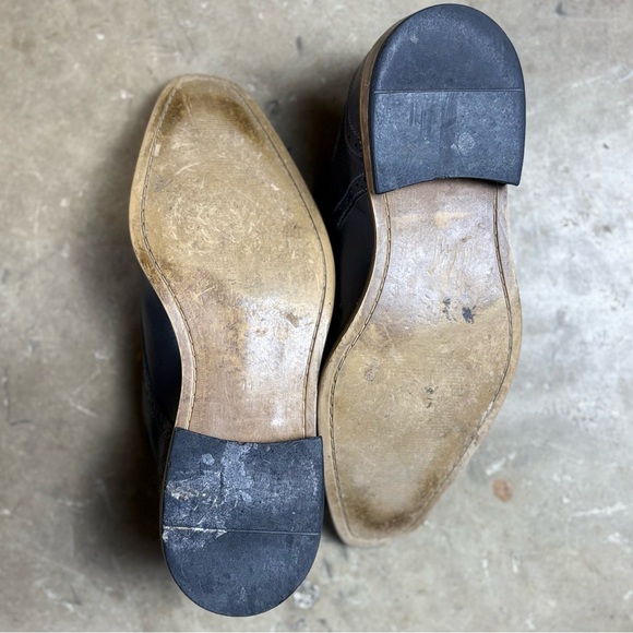 Giorgio Brutini Black Leather Oxfords Size 11M - Picture 5 of 8